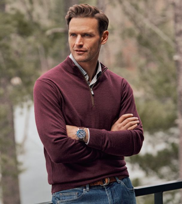 Perth Skull In One Performance Quarter Zip Men s Pullovers Hoodies Peter Millar