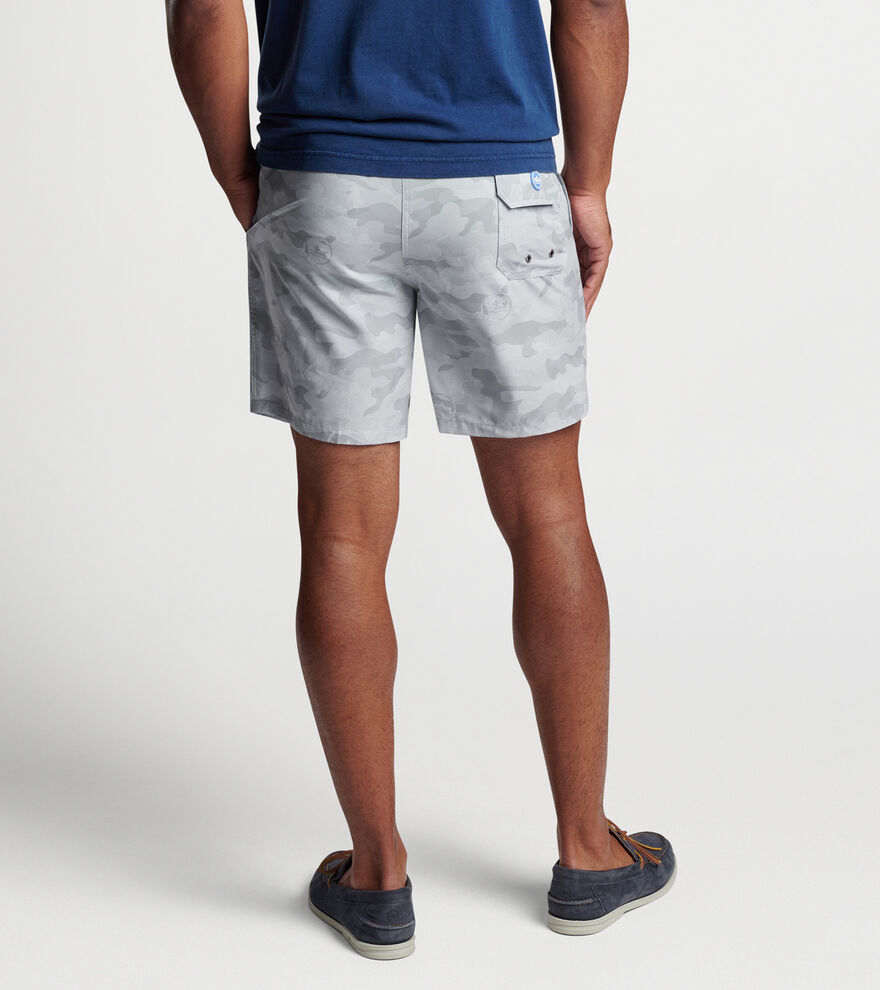 Logo Camo Swim Trunk Men's Swim Trunks Peter Millar
