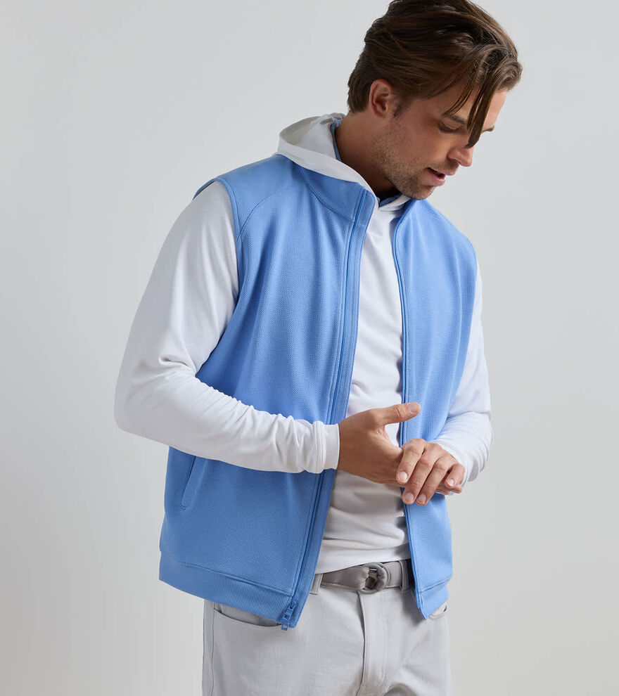 Cradle Piqu&eacute; Performance Full-Zip Gilet - Alternate Image 1