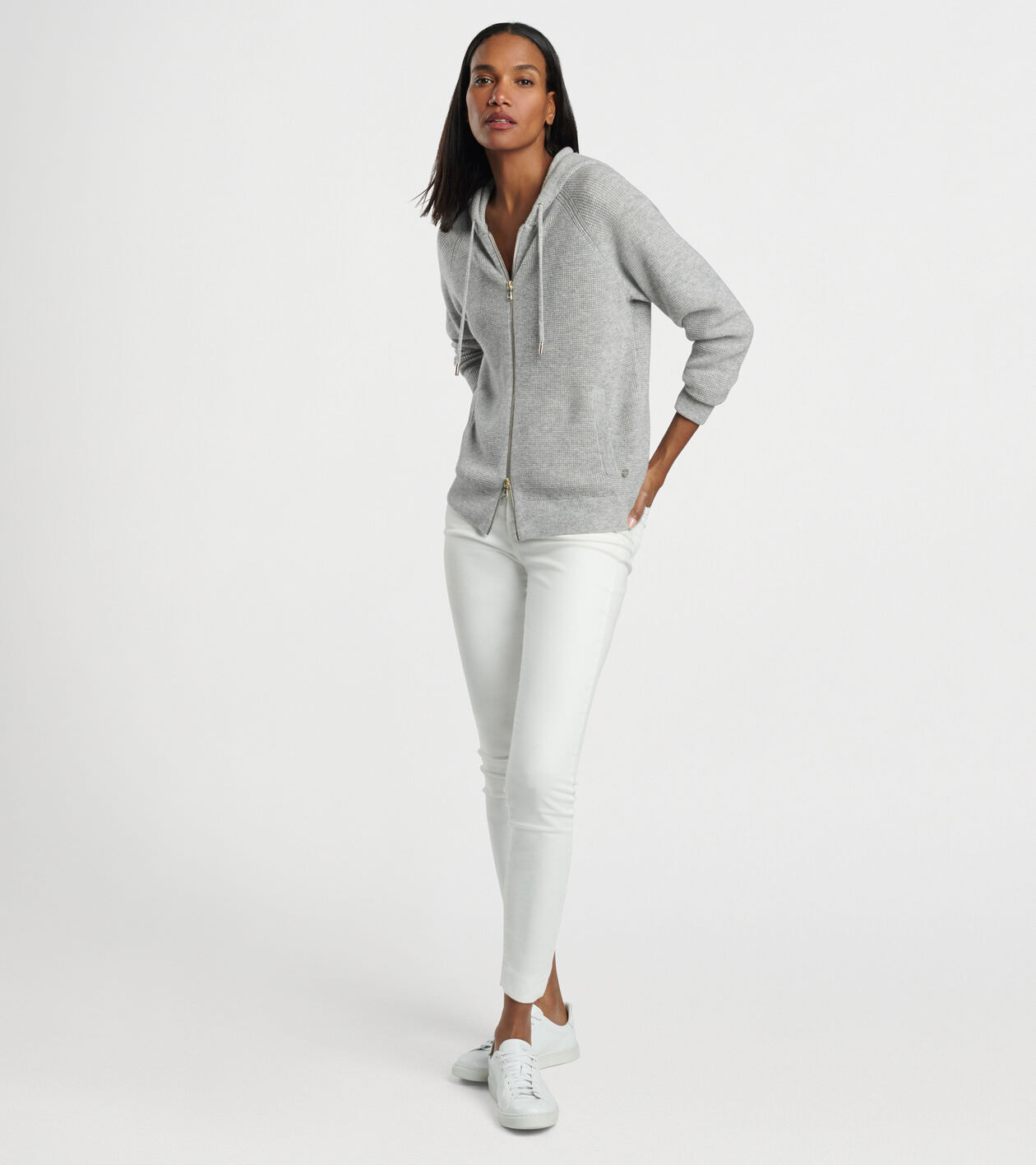 Hoodie with cardigan clearance