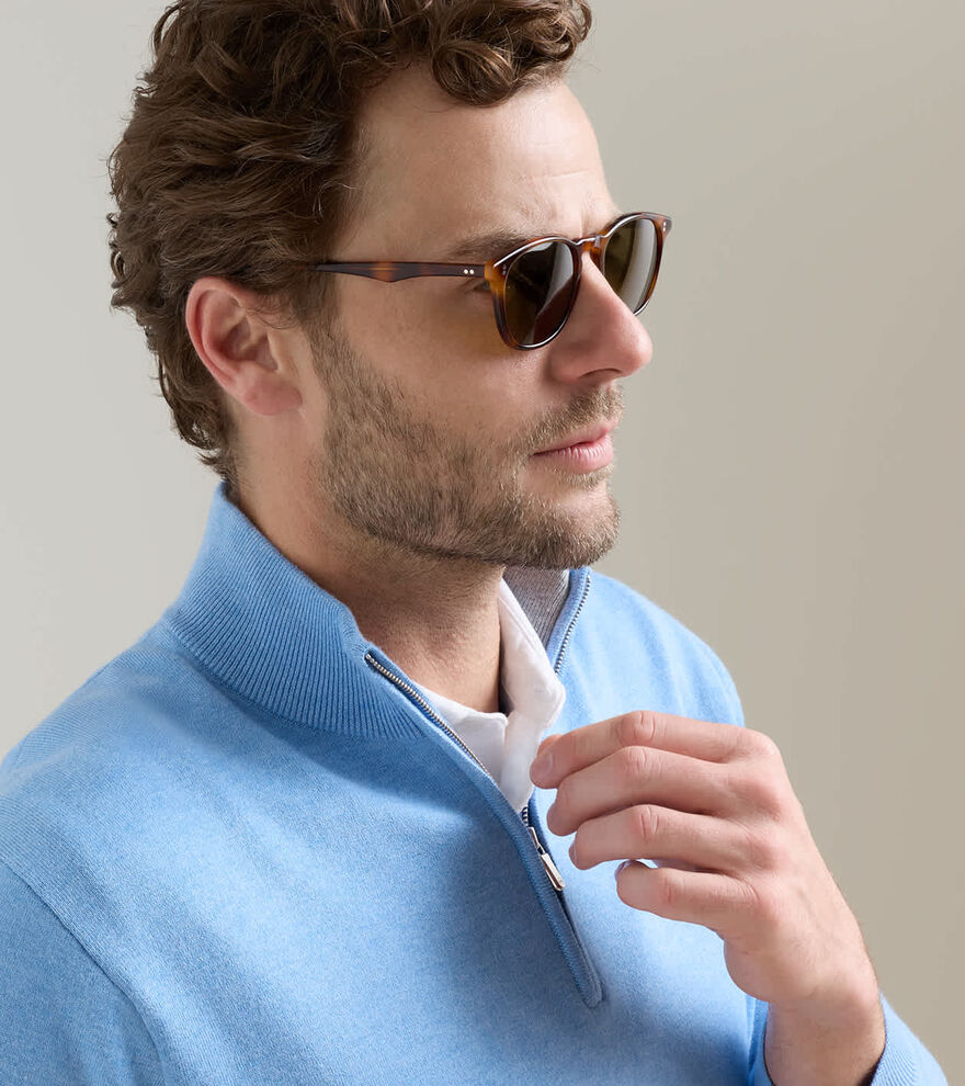 Coolspun Lite Cotton Quarter-Zip Jumper image number 4