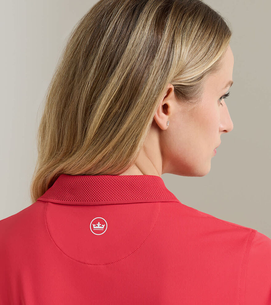 Keswick Zip Neck Short Sleeve Polo - Alternate Image 3