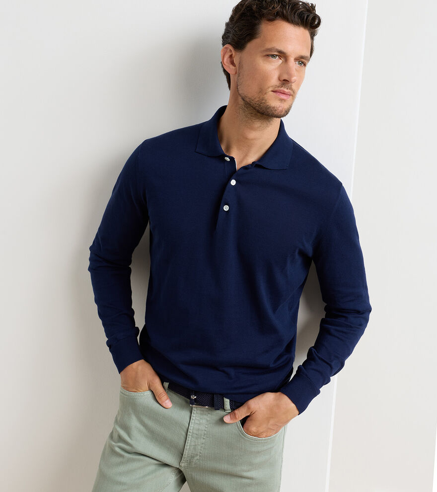Mariner Sea Island Cotton Jumper Polo image number 2