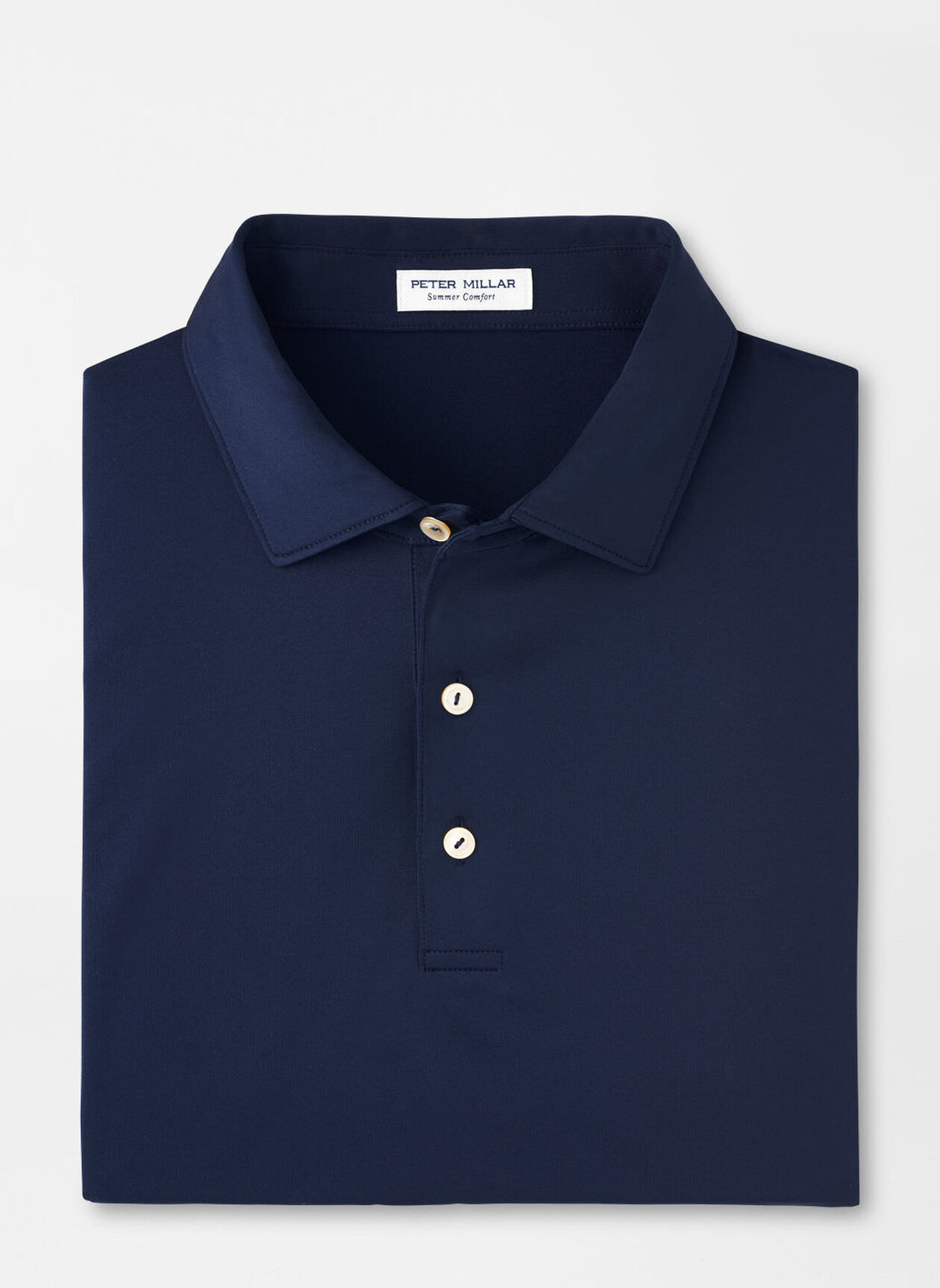 Solid Performance Jersey Polo (Sean Self-Collar) | Men's Polo Shirts ...