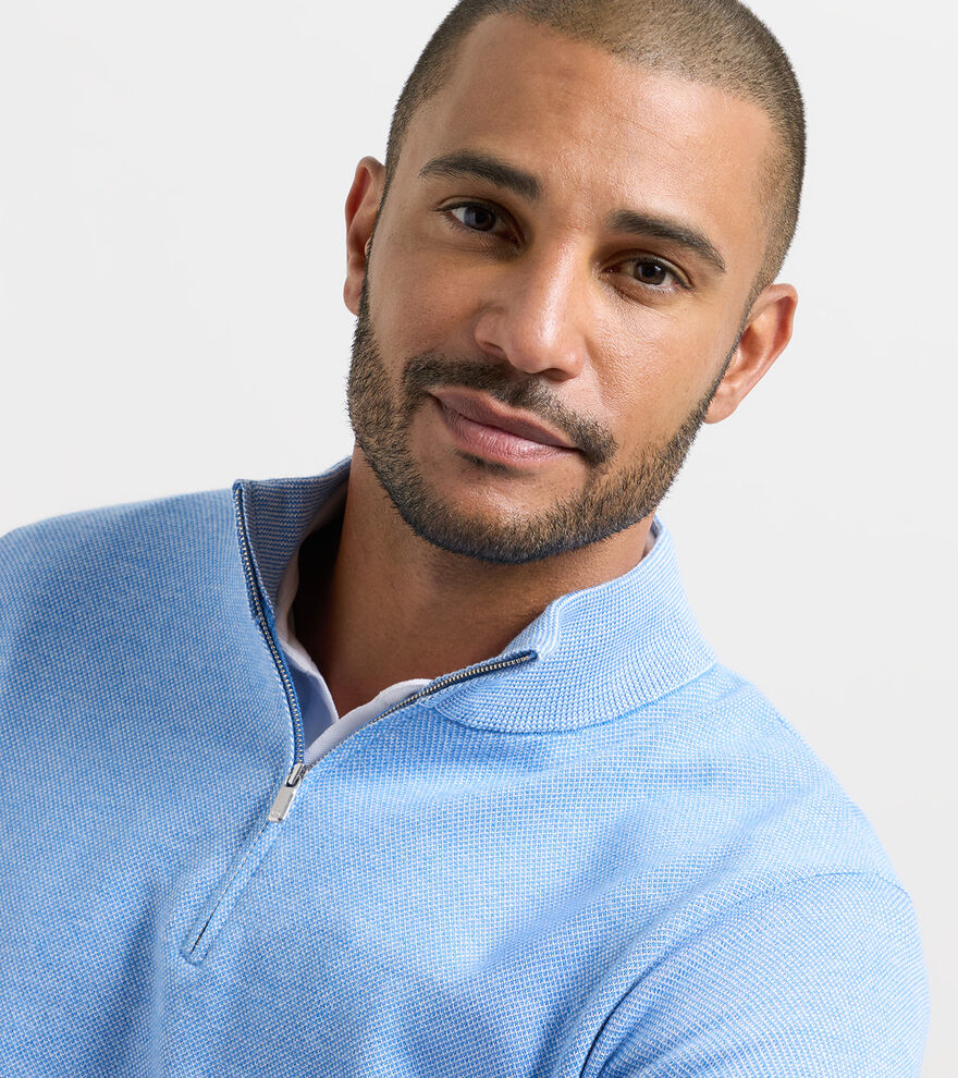 Coolspun Lite Birdseye Quarter Zip Jumper image number 4