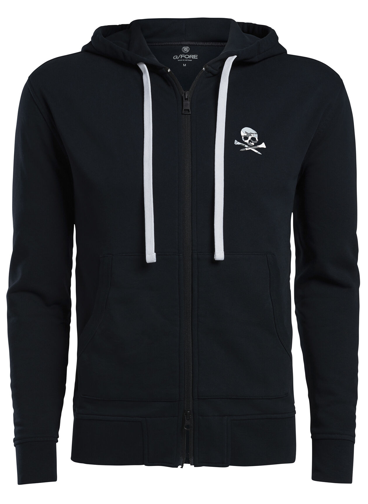 Skull zipper hoodie deals