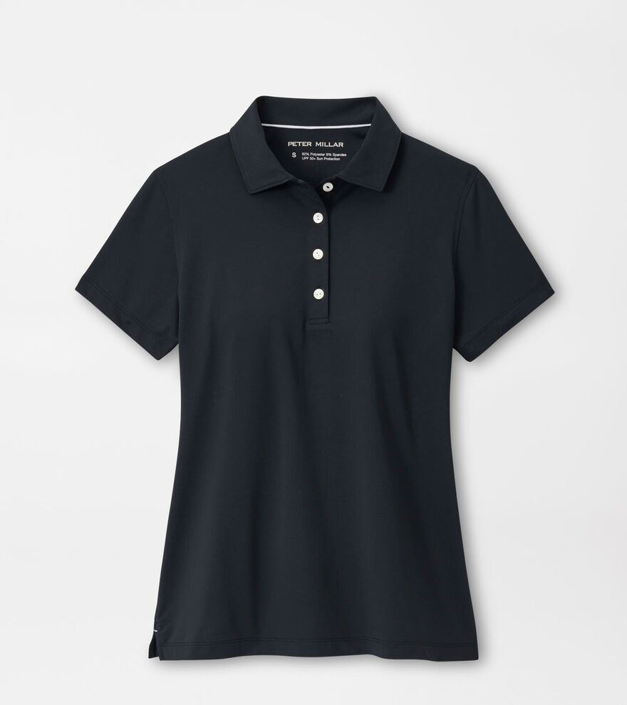 Peter Millar Women's Short-Sleeve Button  Polo Shirt - Navy*