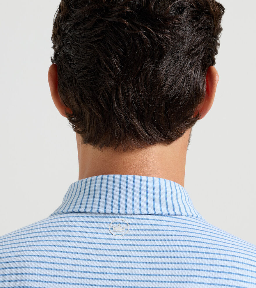 Albatross Stripe Cotton-Blend Piqu&eacute; Polo image number 4