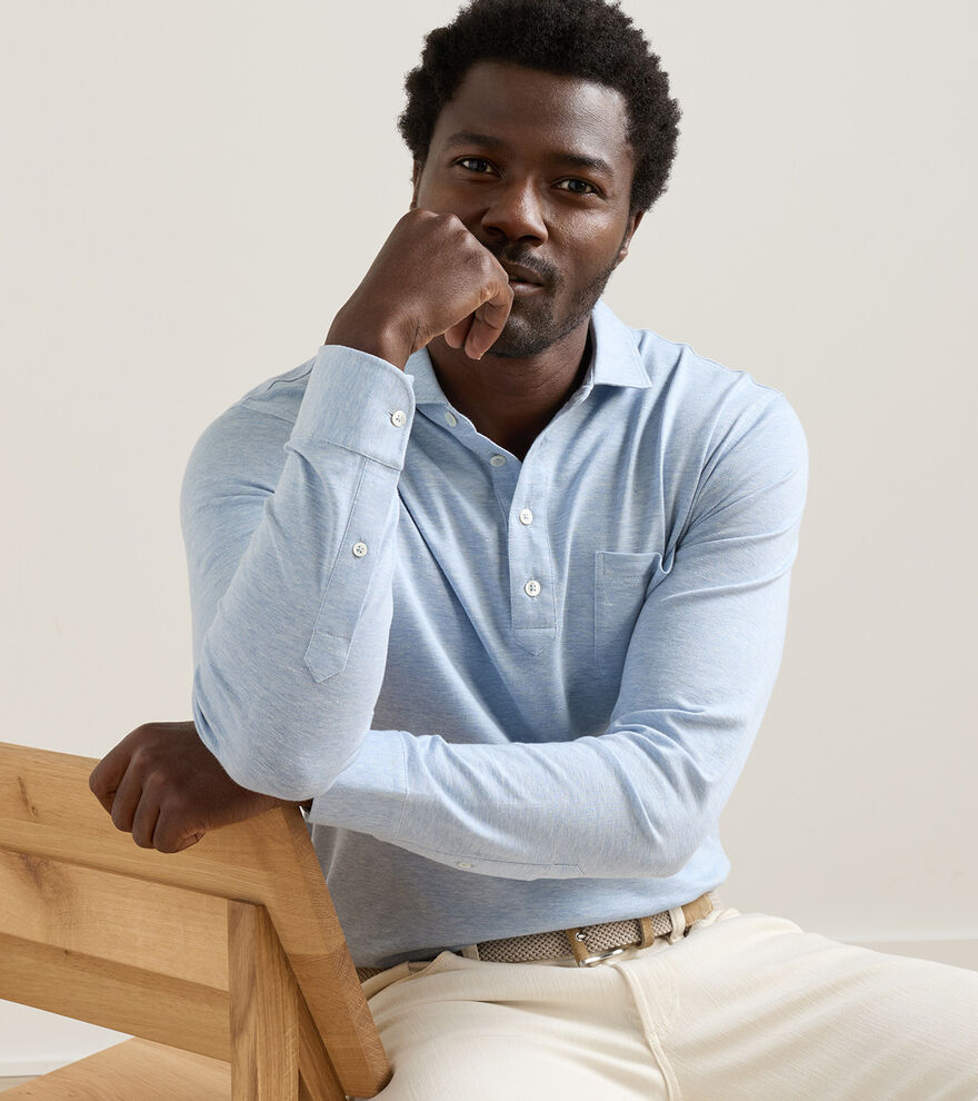 Landon Long-Sleeve Polo image number 2