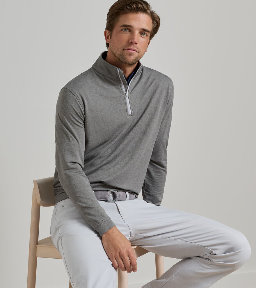 Perth M&eacute;lange Performance Quarter-Zip image number 2