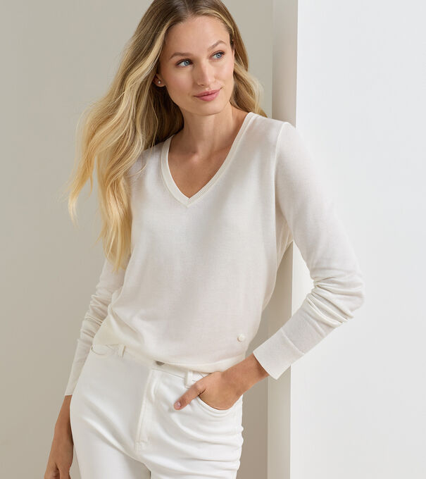 Mirage V-Neck Jumper - Alternate Image 1