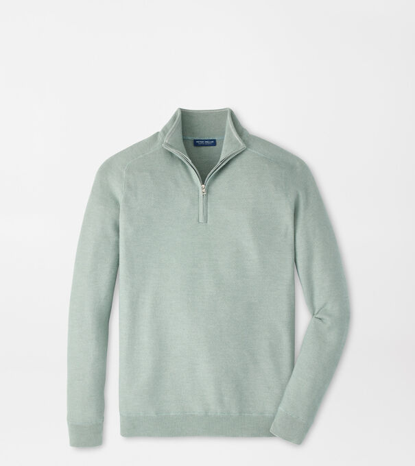 Voyager Cashmere-Silk Saddle Shoulder Quarter Zip