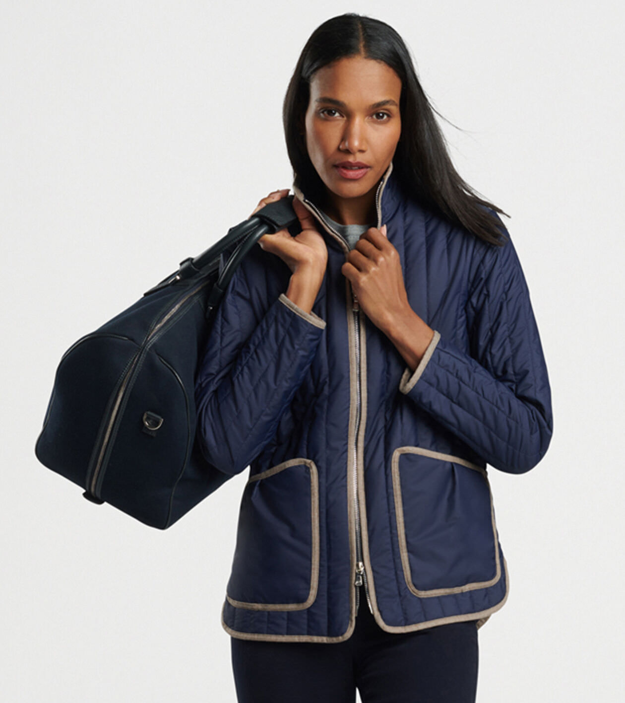 Quilted womens jacket on sale
