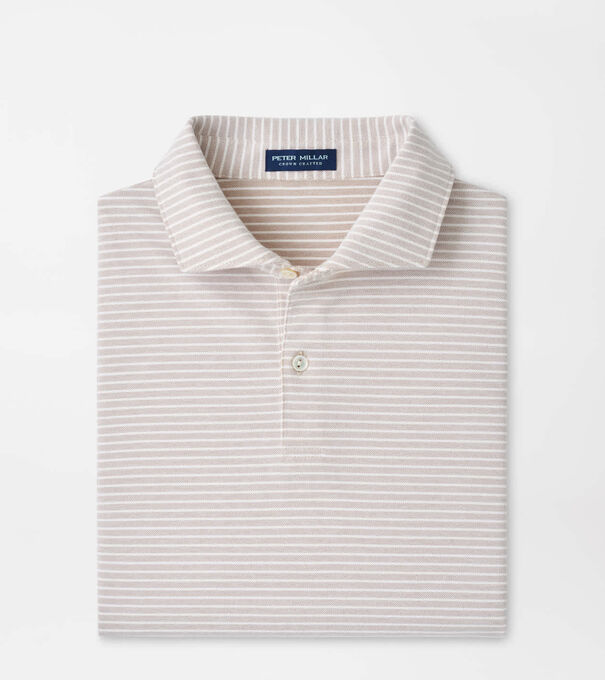 Albatross Stripe Cotton-Blend Piqu&eacute; Polo