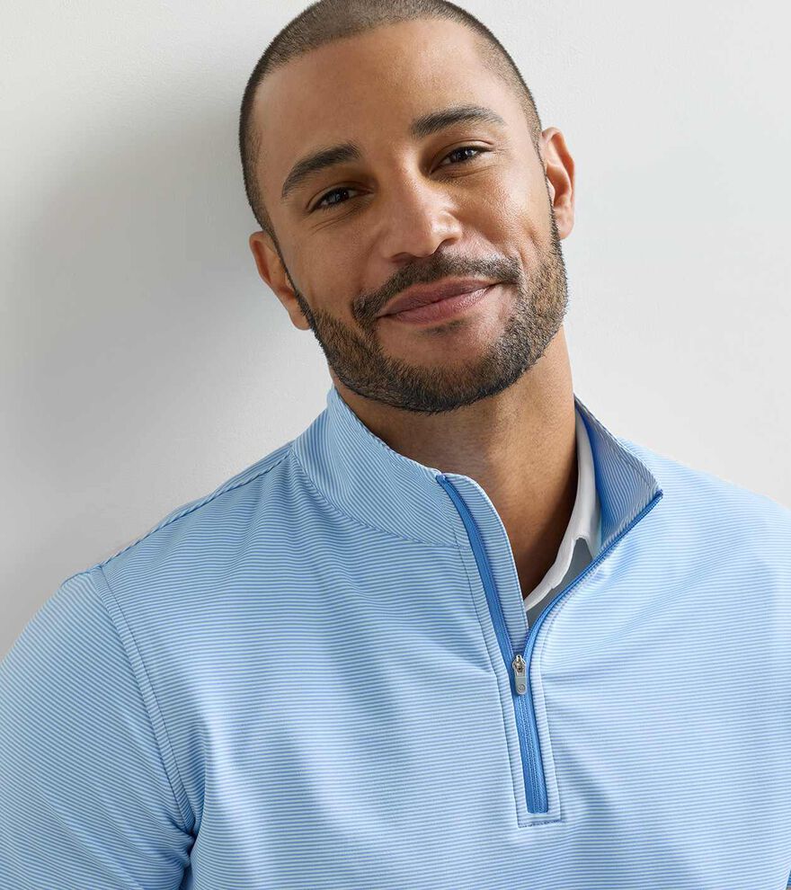 Perth Sugar Stripe Performance Quarter-Zip image number 5