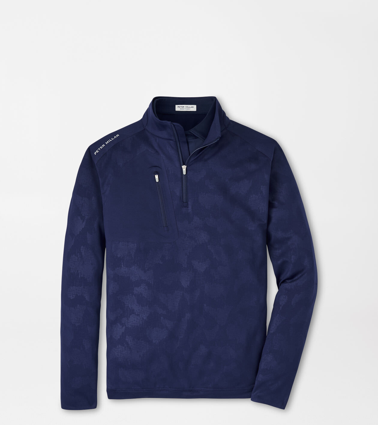 Verge Windowpane Camo Performance Quarter Zip Men s Pullovers Hoodies Peter Millar