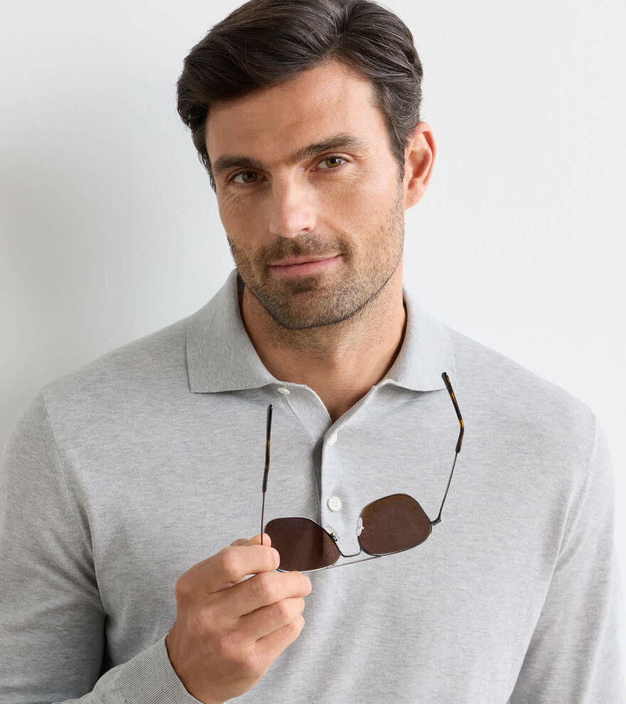 Mariner Sea Island Cotton Jumper Polo - Alternate Image 3
