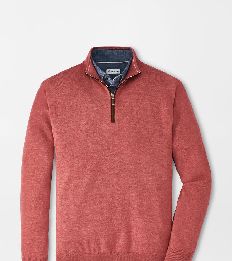 Autumn Crest Suede Trim Quarter-Zip image number 1