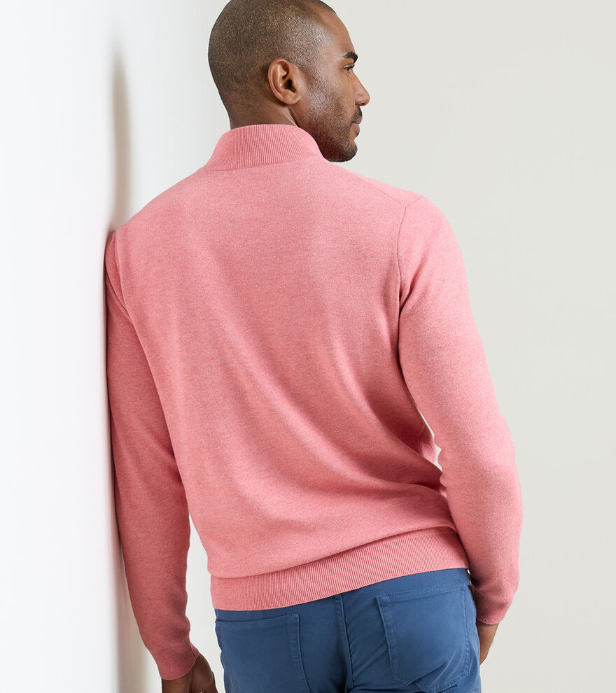 Coolspun Lite Cotton Quarter-Zip Jumper image number 3