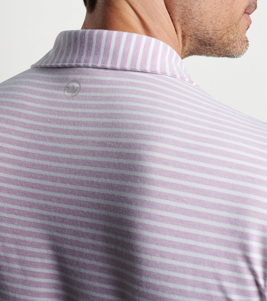 Albatross Stripe Cotton Blend Piqu&eacute; Polo - Alternate Image 3