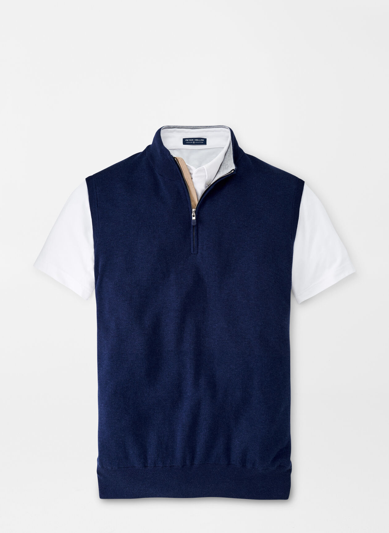 Crown Crafted Interlock Quarter Zip Vest
