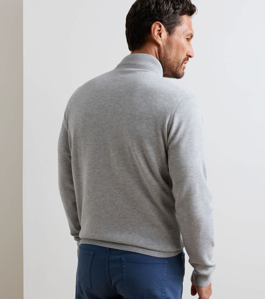 Coolspun Lite Cotton Quarter-Zip Jumper image number 3