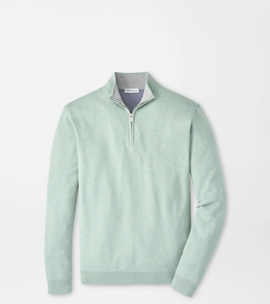 Coolspun Lite Cotton Quarter-Zip Jumper image number 1