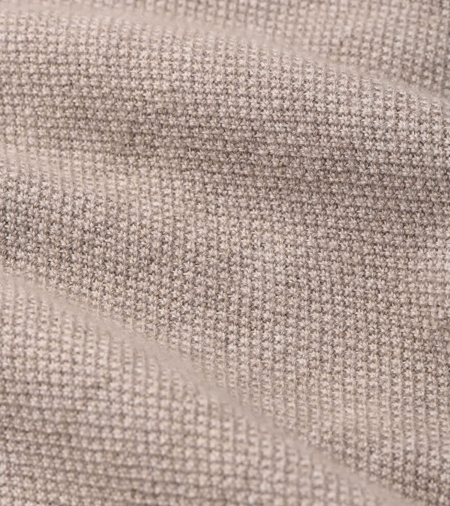 Voyager Cashmere-Silk Saddle Shoulder Quarter Zip image number 5
