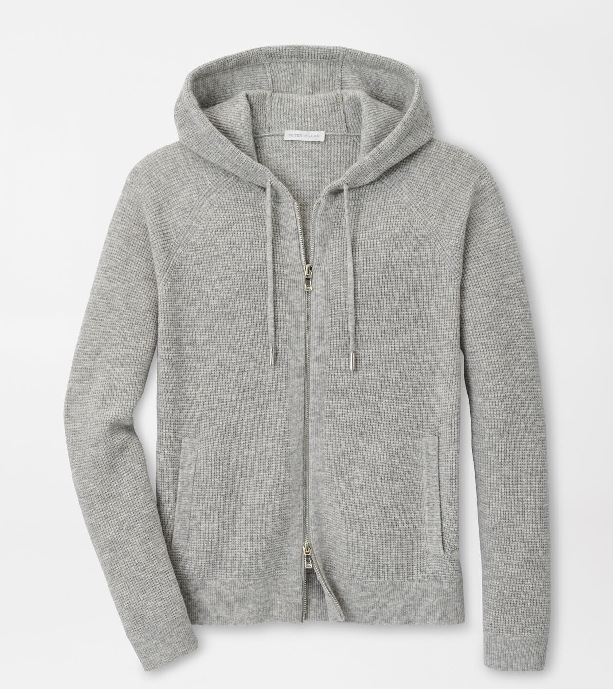 Waffle hooded cardigan discount