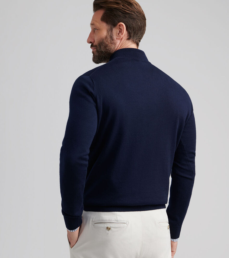 Autumn Crest Suede Trim Quarter-Zip image number 3