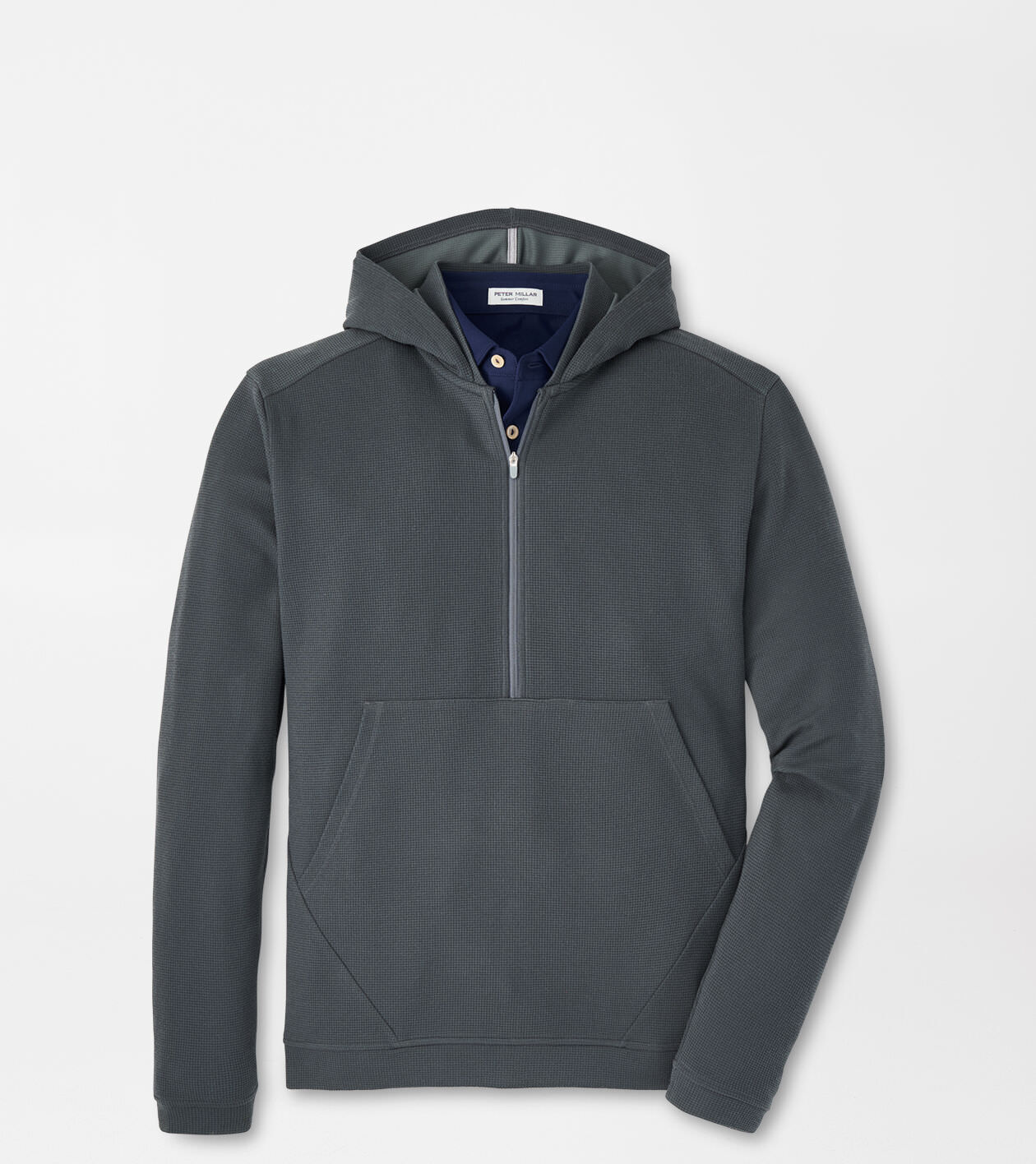 Grid fleece pullover clearance