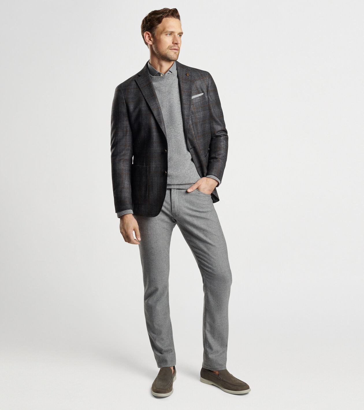 Windowpane blazer outlet