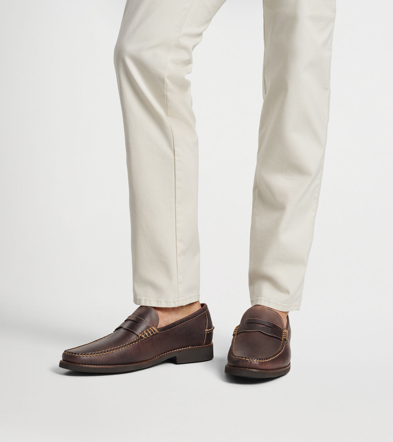 Handsewn Leather Penny Loafer Men s Shoes Peter Millar