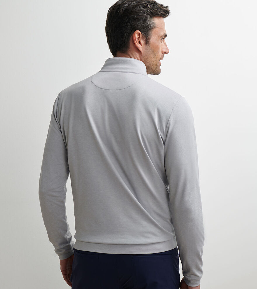 Albatross Cotton-Blend Piqu&eacute; Quarter-Zip image number 3