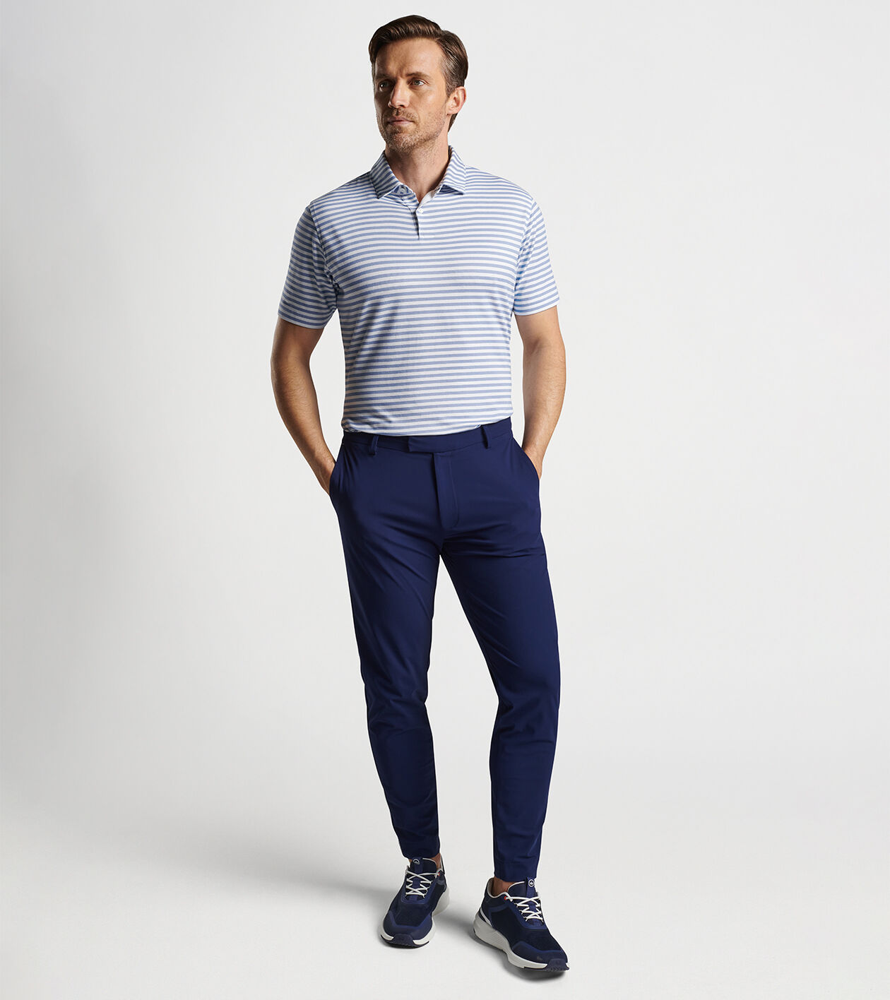 Albatross Cotton Blend Performance Polo Men s Polo Shirts Peter Millar