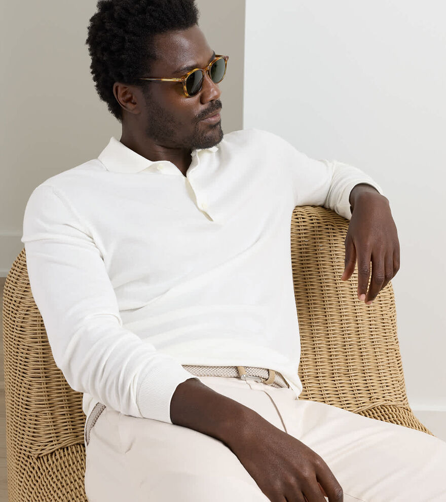 Mariner Sea Island Cotton Jumper Polo image number 4