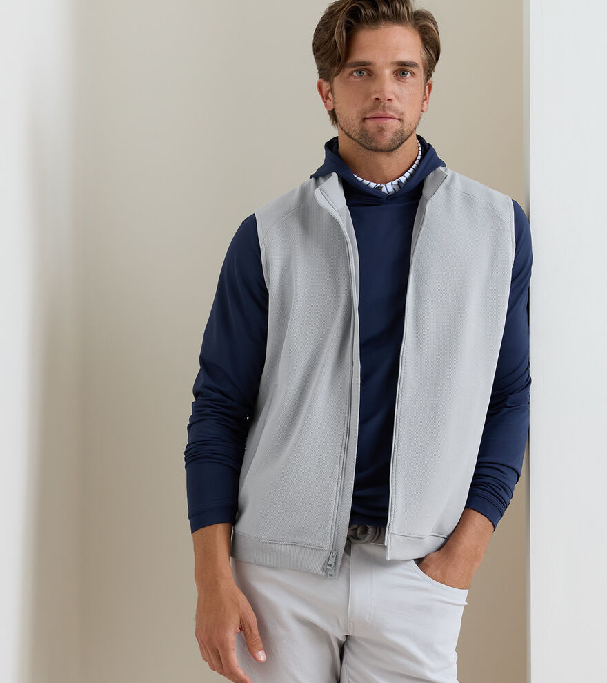 Cradle Piqu&eacute; Performance Full-Zip Gilet image number 2