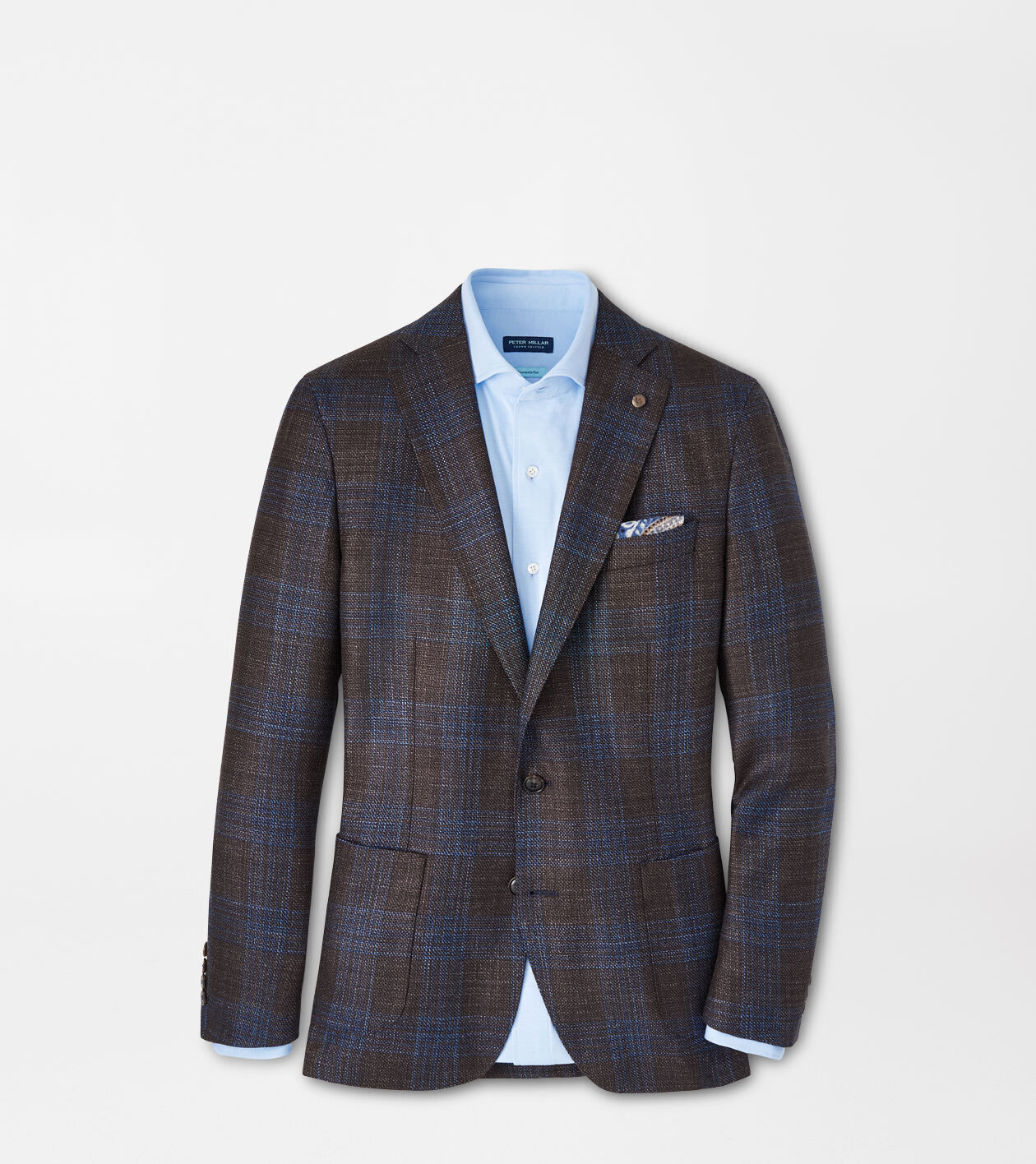 Plaid blazer jacket top