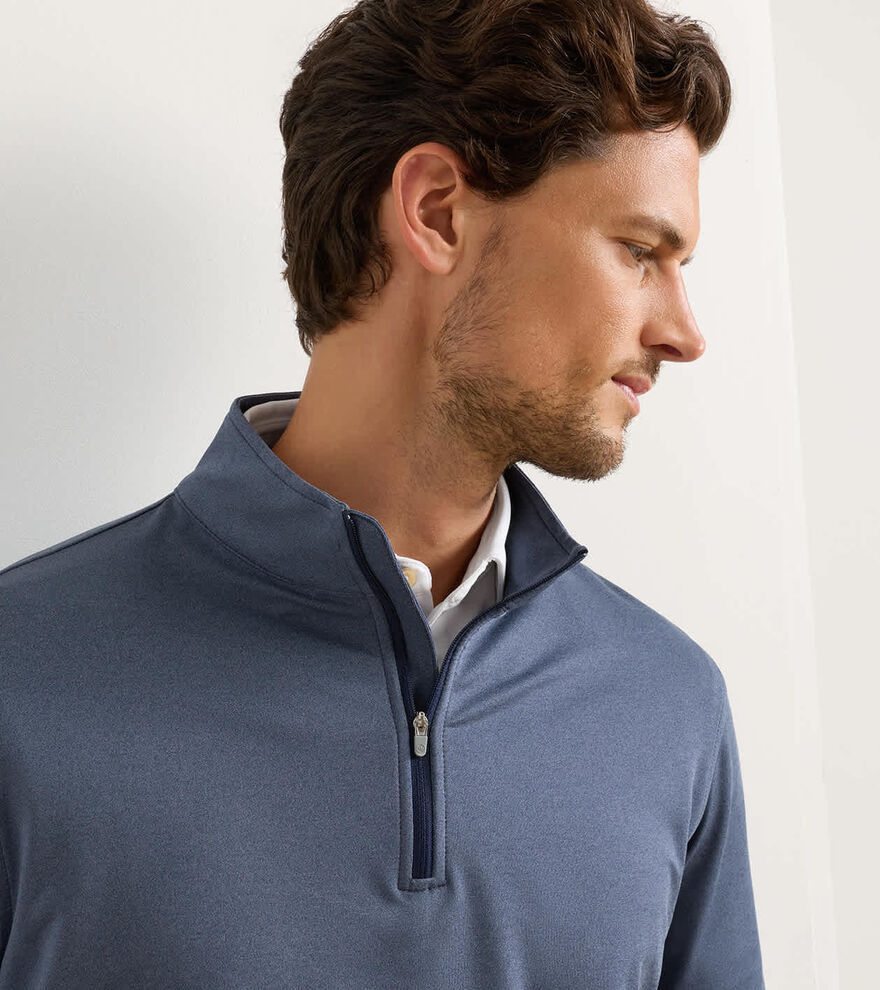 Perth M&eacute;lange Performance Quarter-Zip image number 6