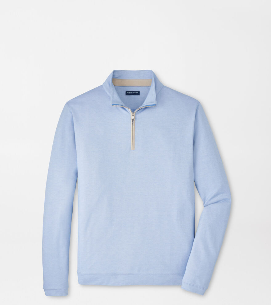 Albatross Cotton-Blend Piqu&eacute; Quarter-Zip image number 1