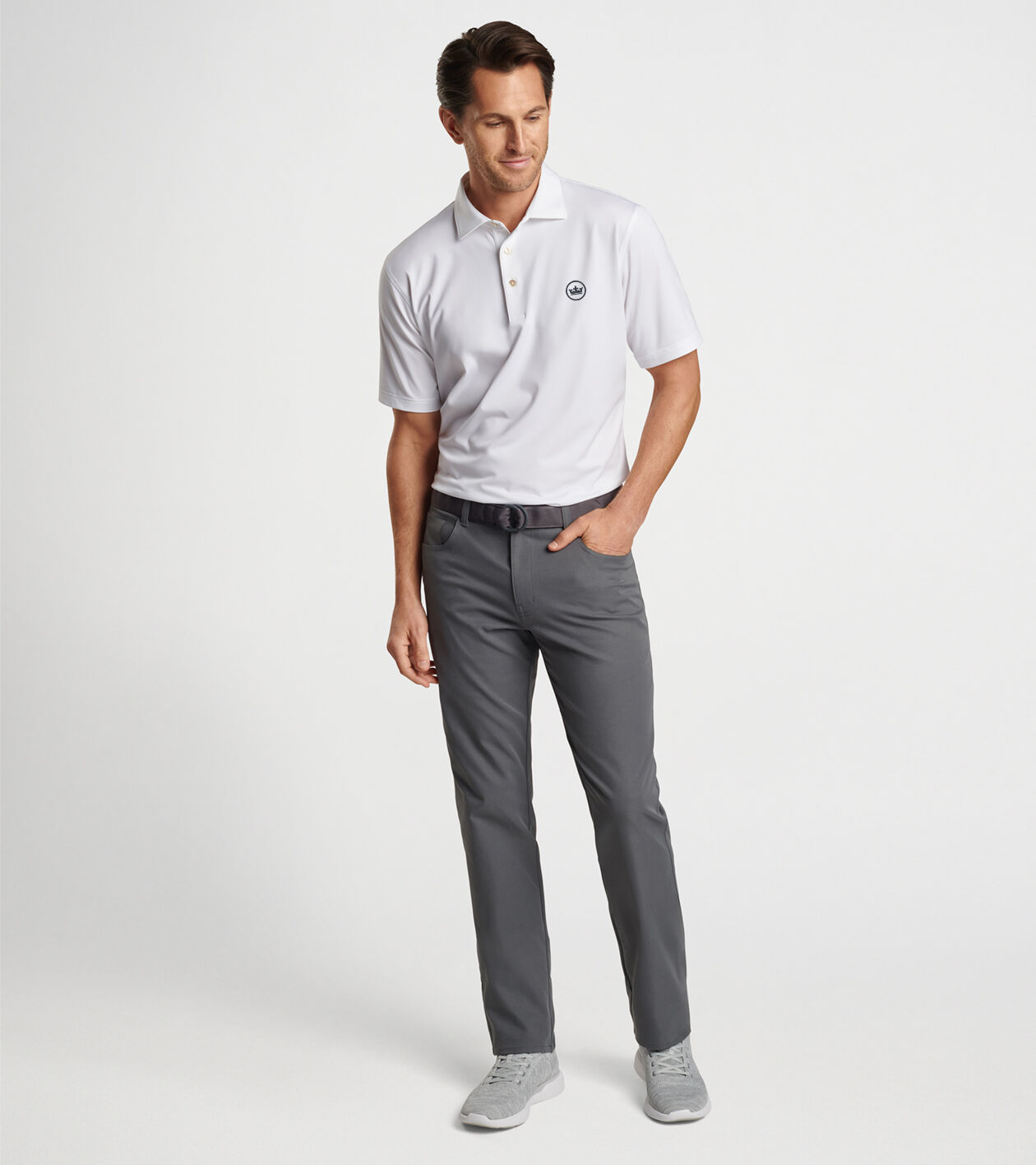 Polo shirt with crown logo shop