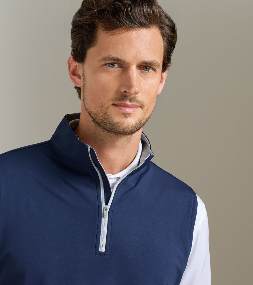 Galway Stretch Loop Terry Quarter-Zip Gilet image number 5