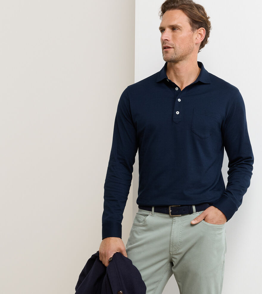 Landon Long-Sleeve Polo image number 2