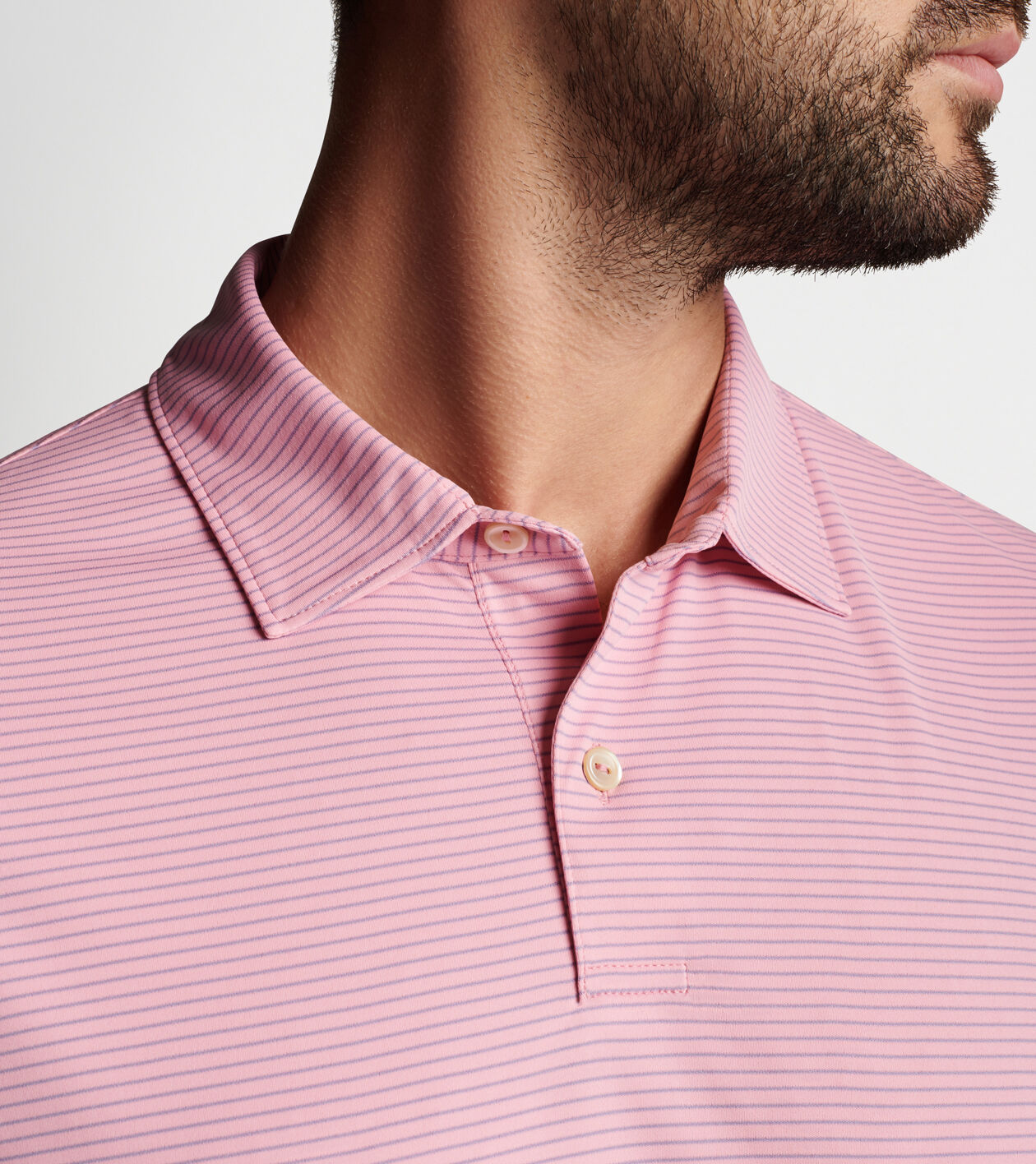 Featherweight Stripe Polo Men s Polo Shirts Peter Millar