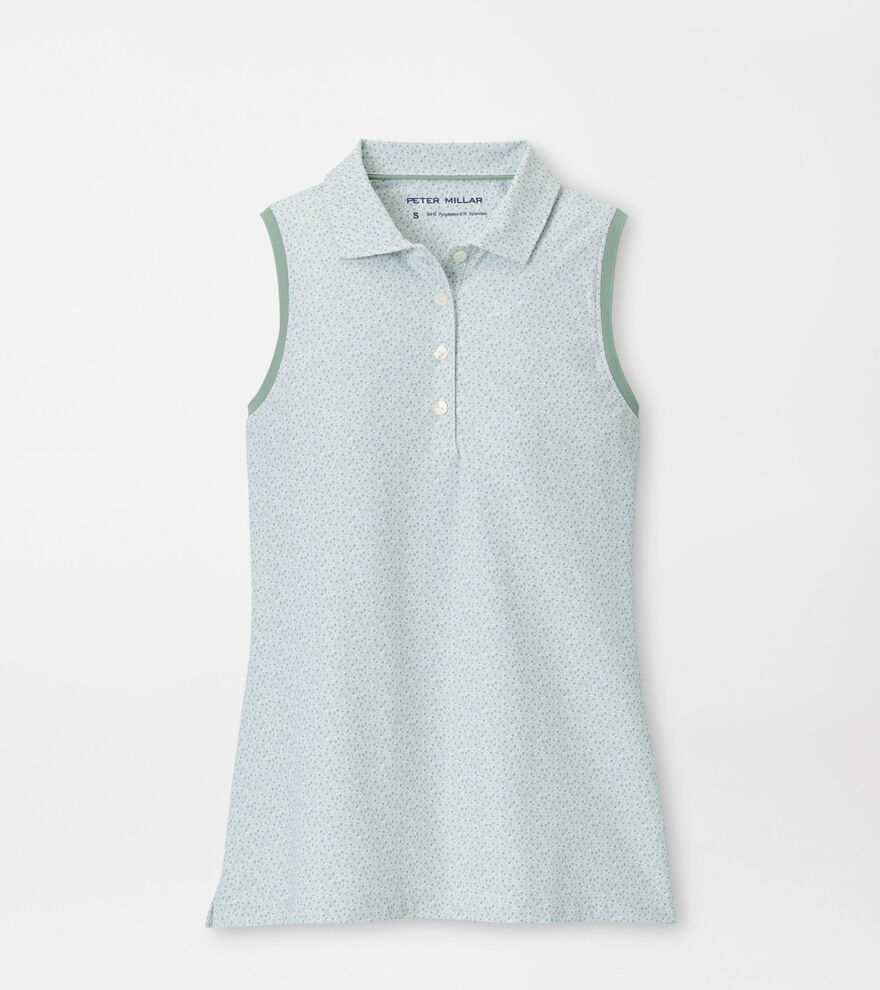 Tee It Up Banded Sport Mesh Sleeveless Button Polo image number 1