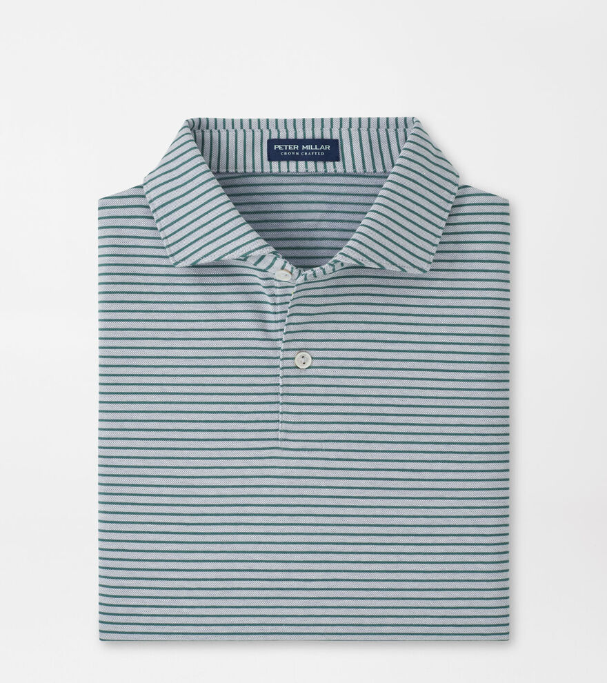 Albatross Cotton-Blend Piqu&eacute; Stripe Polo image number 1