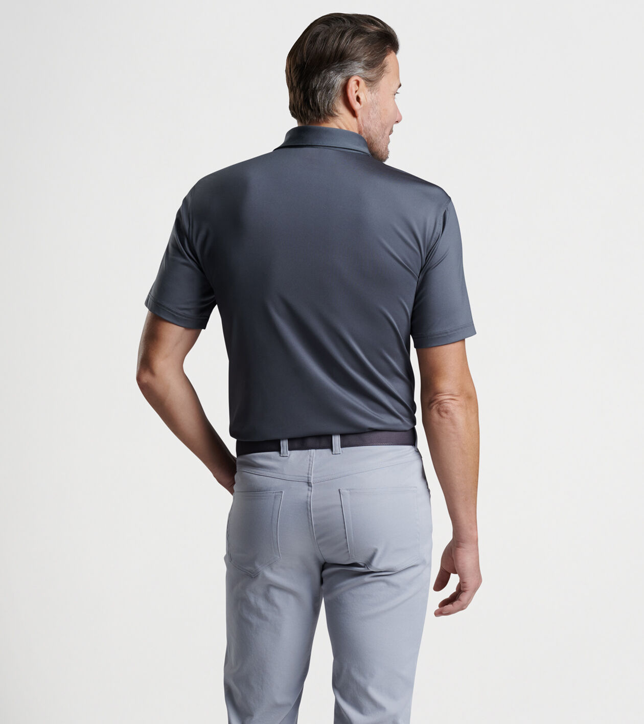 Solid Performance Jersey Polo Sean Self Collar