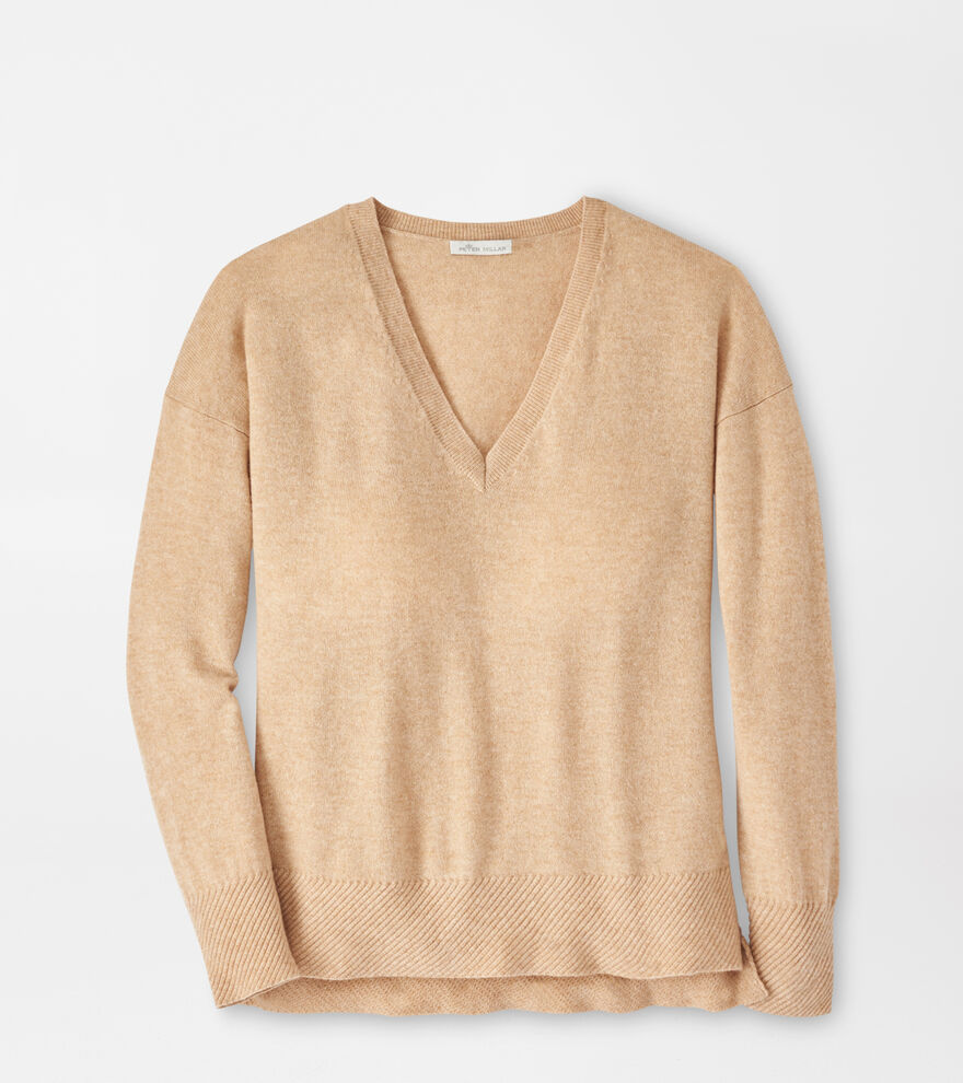 Artisan Crafted Cashmere V-Neck Jumper image number 1