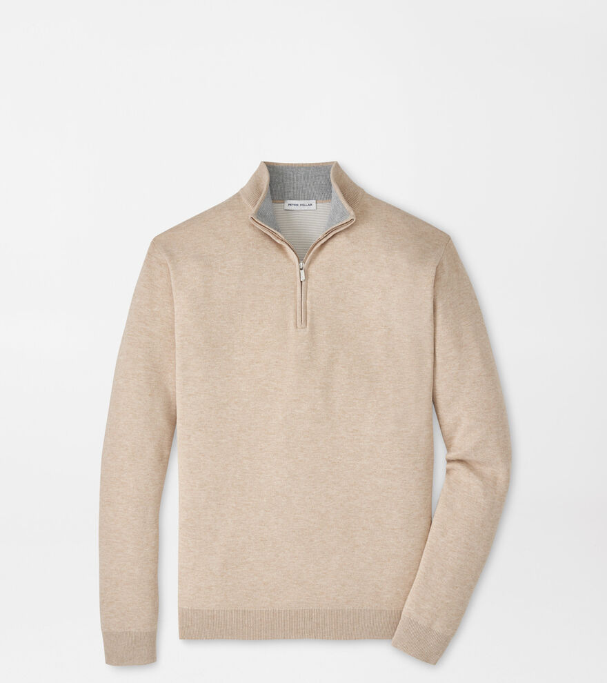 Coolspun Lite Cotton Quarter-Zip Jumper image number 1