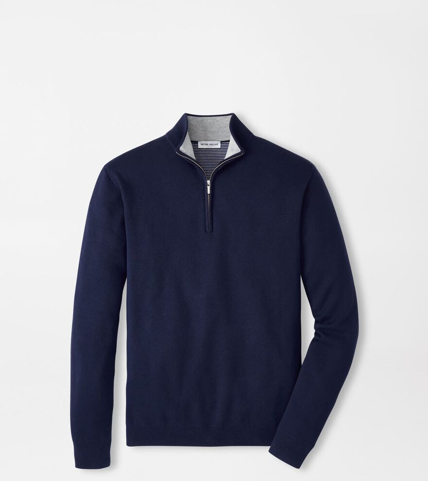 Coolspun Lite Cotton Quarter-Zip Jumper image number 1